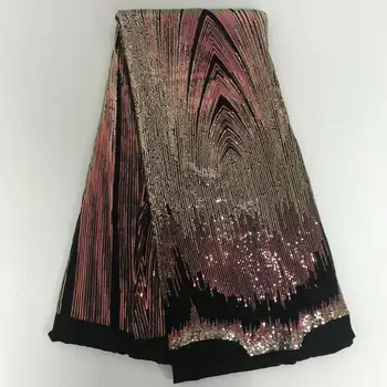 

Latest High Quality African Tulle Lace Fabric, Nigeria Lace Fabric 2018, Gold Net Lace Materials