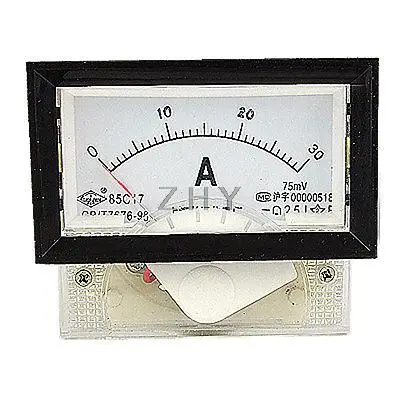 

Measure Instrument DC 0-30A Analog Panel Ammeter 85C17