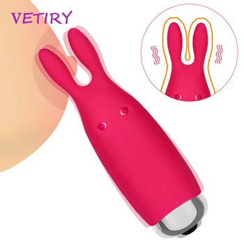 VETIRY Mini Rabbit Vibrator G-spot Masssage Sex Toys for Women Nipple Clamp Clitoris Vagina Stimulator Female Masturbator 1