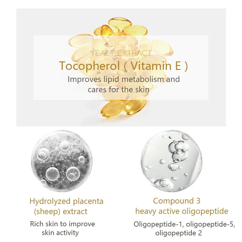 Vitaminis Сыворотка для лица капсула плаценты эссенция День Ночь Сыворотка для лица s Argireline против морщин против старения отбеливание Уход за кожей