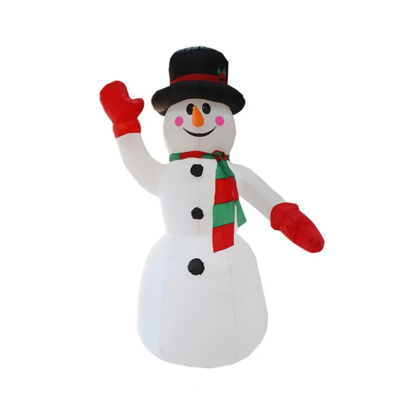 2.4M Height Snowman Christmas Inflatable Light for Outdoor Party Home Decoration Christmas Blower Party Light Supplies