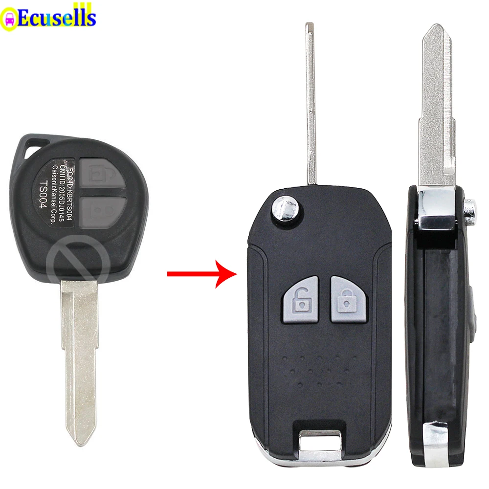 10x New Uncut Universal Flip Remote Key Blade Suzuki Type - Foto 9