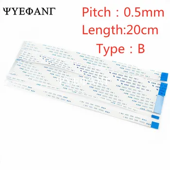 

10PCS FPC Ribbon Flexible Flat CABLE PITCH 0.5MM 200MM B-Type 4P 6P 8P 10P 12P 16P 20P 22P 24P 26P 30P 40P 60P FFC WIRE