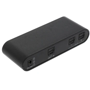 

1x2 Port Toslink S/PDIF Digital Optical Audio Switch Switcher Box Hub