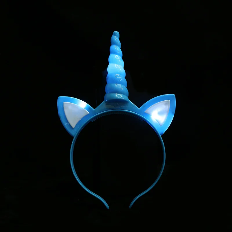 Креативный люминесцентный обруч для волос led Flash Unicorn обруч для волос детская игрушка живописная область ночной рынок Горячая завод прямой Se