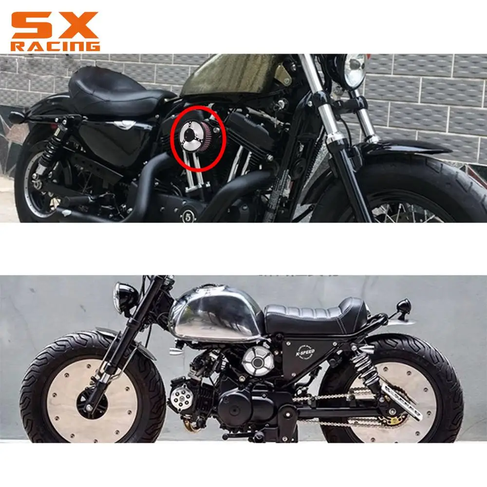 Мотоцикл с ЧПУ воздухоочиститель Впускной фильтр системы для Harley SPORTSTER XL883 XL1200 48 72 1991- XL 883 XL 1200 X L