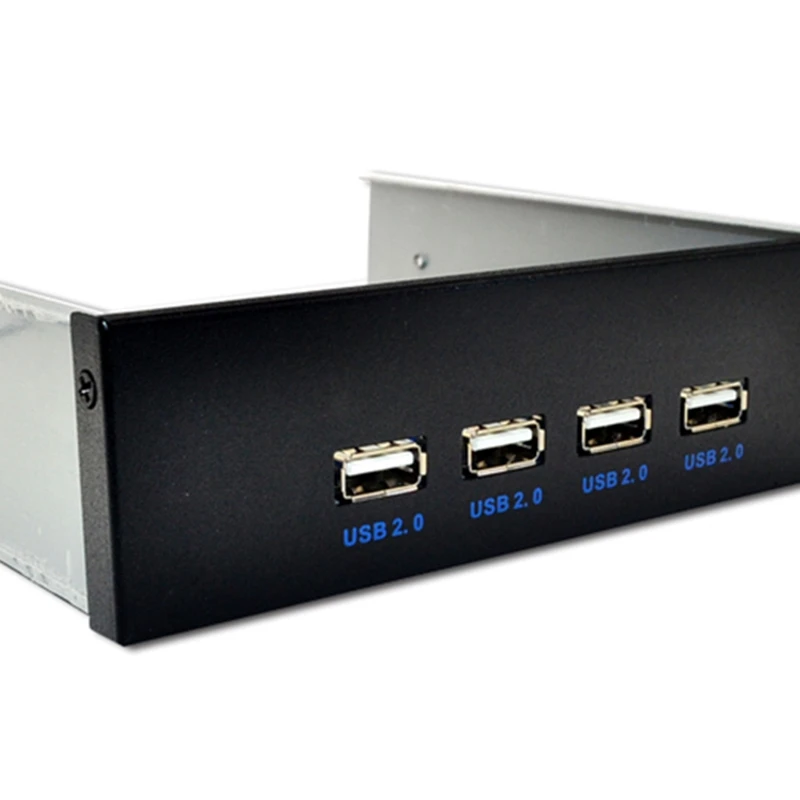5,25 дюймов ячейка для дискет 4 порта USB 2,0 концентратор USB2.0 Передняя панель расширительный адаптер Соединительный кронштейн с 9-контактным кабелем для настольного компьютера