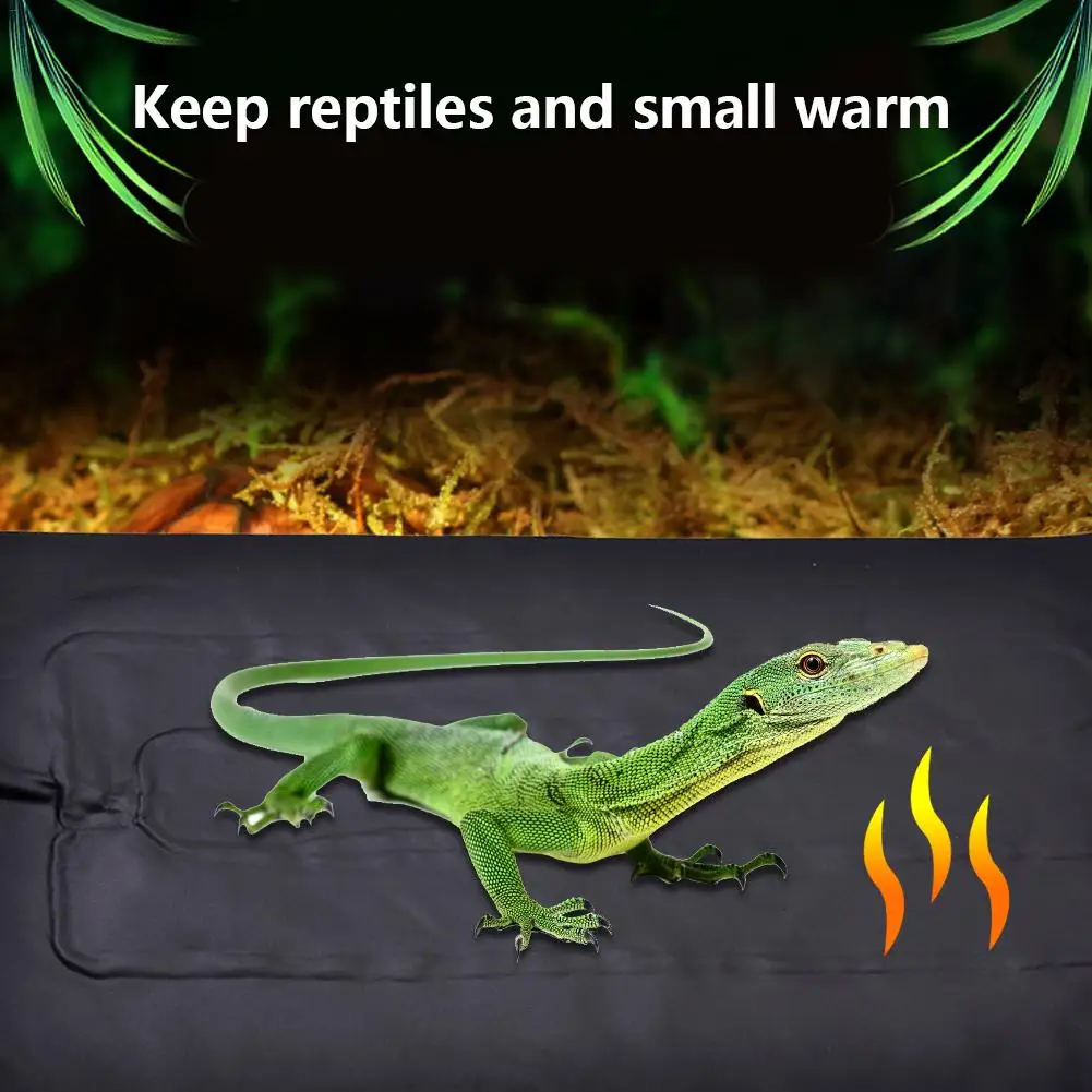 Reptile Heating Pad Timing Switch Temperature Control Pet Warm Film Cushion PU Heating Cloth Heat Mat