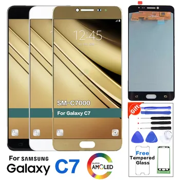 

OLED LCD Display for SAMSUNG Galaxy C7 LCD Display C7000 LCD Touch Screen Digitizer C7 Pro Pantalla C7010 phone LCD