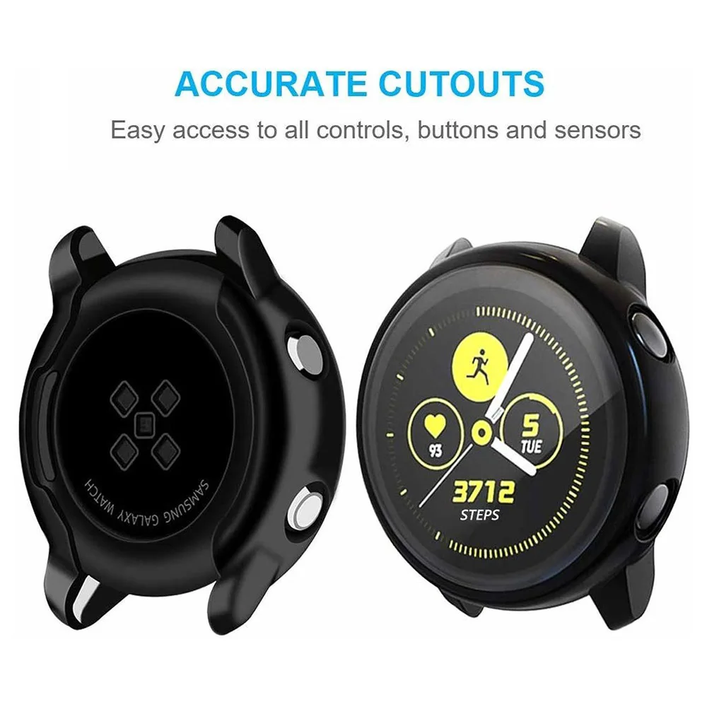 Чехол для защиты экрана Samsung Galaxy Watch Active 2 Ультратонкий Мягкий чехол с полной
