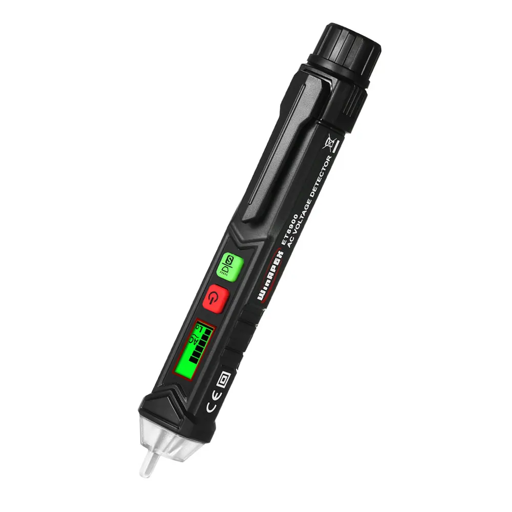 

WinAPEX AC Voltage Tester Pen Shaped Voltmeter Ammeter Intelligent Non-contact Current Meter Detector with Sound and Light Alarm