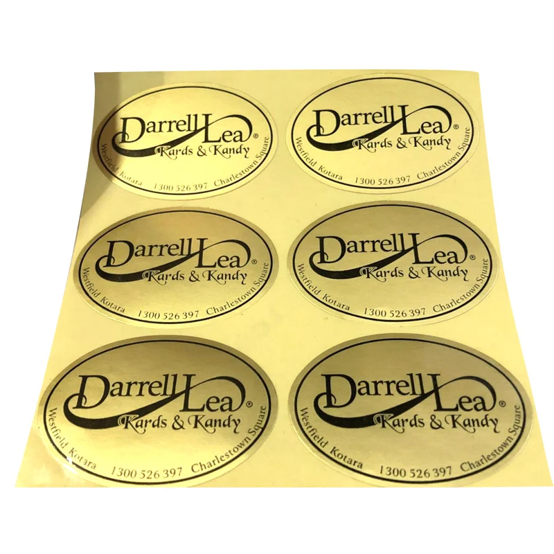 7mm Gold on Clear Labels Sticky Vinyl Letters or Numbers  Plastic Stickers 