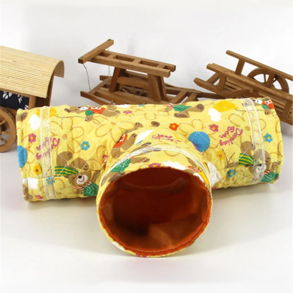 Товары для маленьких животных, складная игрушка для домашних животных, игровой туннель для хомяка, морская свинка, шиншиллы, Прямая поставка