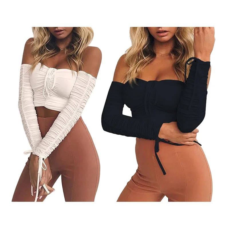 Women Tops One-shoulder shoulder-shouldered Personality Fashion Elastic Comfort And Breathable Tube Tops