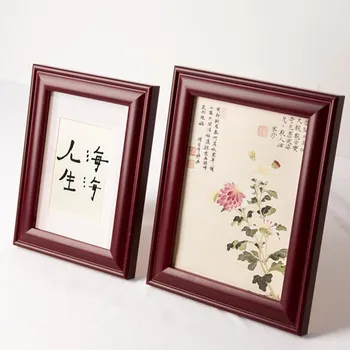 

3 Colors Solid Wood Photo Frame Art Home Decor Painting Picture Frame Table Wedding Photos Display 6/7/8/10Inch Desktop Ornament