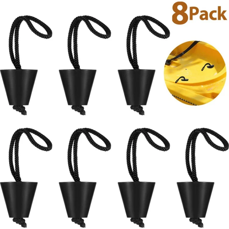 

8pcs Silicone Water Stopper for Drain Plug, Waterproof Plug, Drain Plug Valve, Kayak, Canoe, Assault Boat New ã€ã€