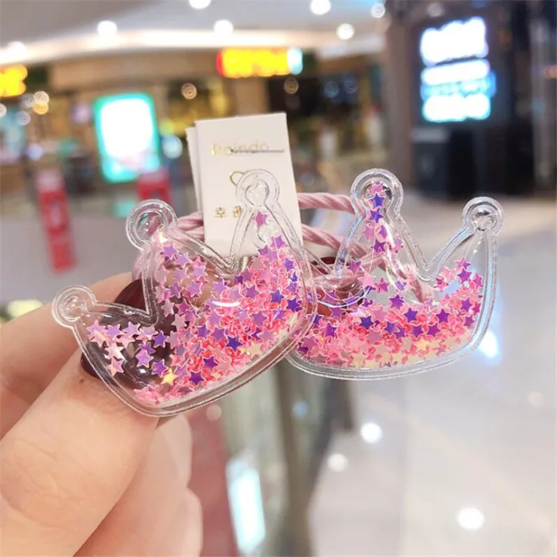 Kawaii мультяшная принцесса цветок резинка для волос подарки для детей девочки дети эластичные волосы резиновые ленты аксессуары галстук волос Веревка головной убор - Цвет: 58