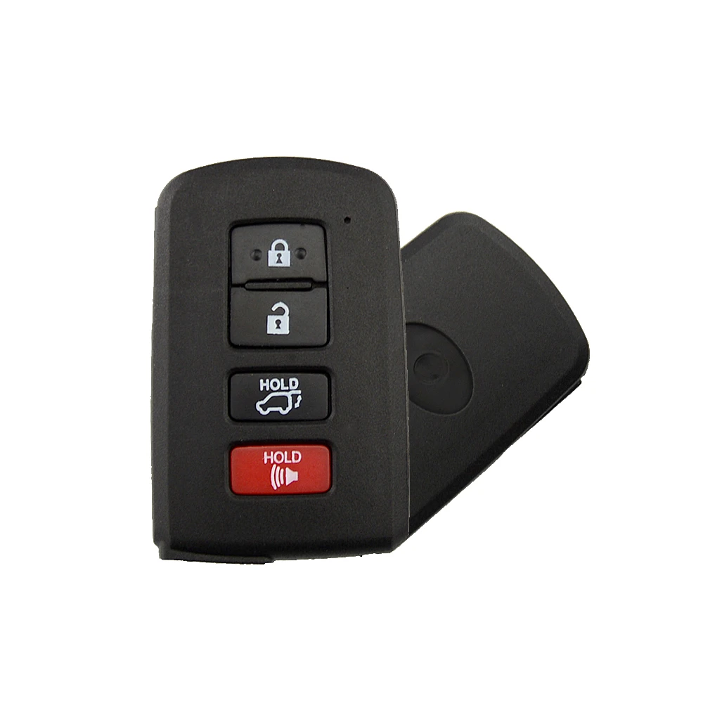 OkeyTech для Toyota Sienna 2011- 3/4 Автомобильный ключ с кнопкой оболочки Fob для Yaris Avensis Corolla RAV4 Echo Camry с Uncut Blade - Цвет: 4 button no blade