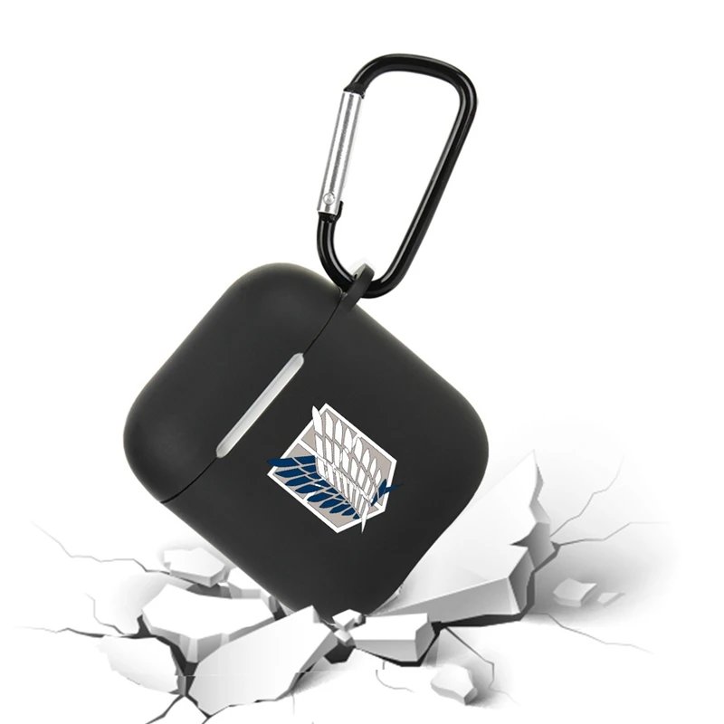 

ATTACK ON TITAN Silicone Cases for Airpods1 2nd Protective Earphone Cover Case for Apple Airpods Case 1&2 Shockproof Sleeve