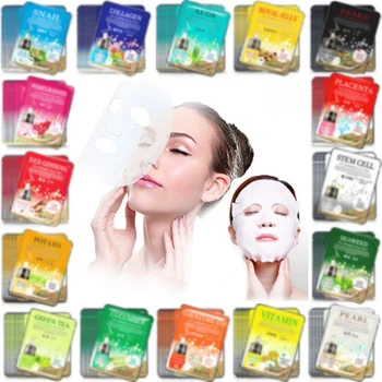 

42 PCS Korean Essence Facial Mask Sheet, Moisture Face Mask Pack Skin Care Lots Free Ship