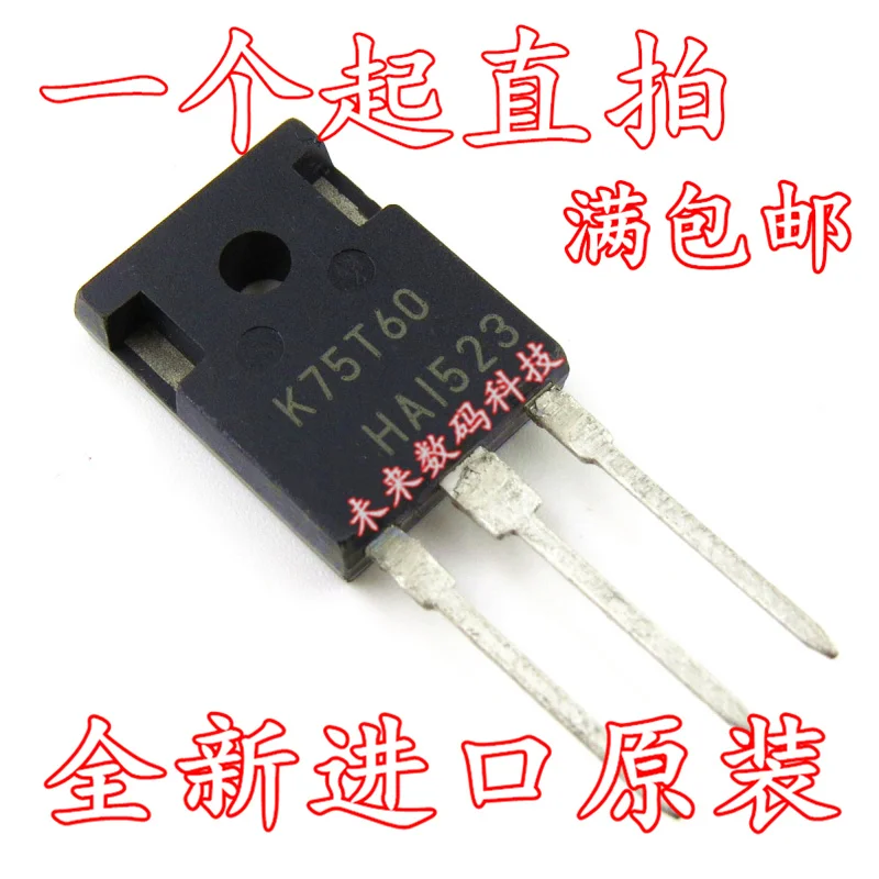 10 шт./лот K75T60 = IKW75N60T с изолированным затвором(IGBT) 75A/600V