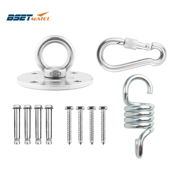 

2204 lbs Capacity Suspension Wall Ceiling Mount Bracket Gym Training Straps Yoga Swing Trapeze Chair Boxing Bag