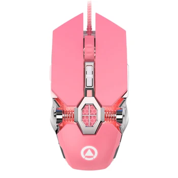 

YINDIAO Gaming Mouse Girl Pink Wired Gaming Mouse Romantic Gift