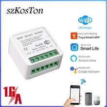 Tuya Smart Wifi Switch Wireless Switch with Alexa Google Home 16A Timer Voice Control DIY Automation Module Tuya/Smart life App
Tuya Smart Wifi Switch Wireless Switch with Alexa Google Home 16A Timer Voice Control DIY Automation Module Tuya/Smart life App