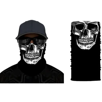 

Szalik Komin Fashion Mouth Face Mask Skull Bandana Face Mask Windproof Reusable Skull Outdoor Riding Line Scarf