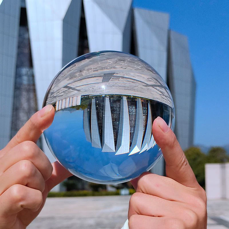 100 мм прозрачный Стекло хрустальный шар Lensball искусственного кристалла лечебная