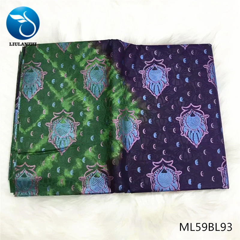 LIULANZHI Bazin Tissu Jaquard принты краски в африканском стиле Riche ткани для одежды Новое поступление Bazin Riche ML59BL86-95