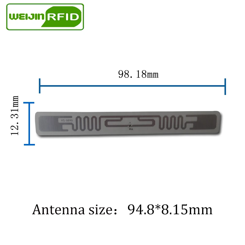Rfid-теги UHF стикер Alien 9640 влажная инкрустация 915mhz868mhz 860-960MHZ Higgs3 EPC 6C 50 шт. клей пассивный RFID этикетка