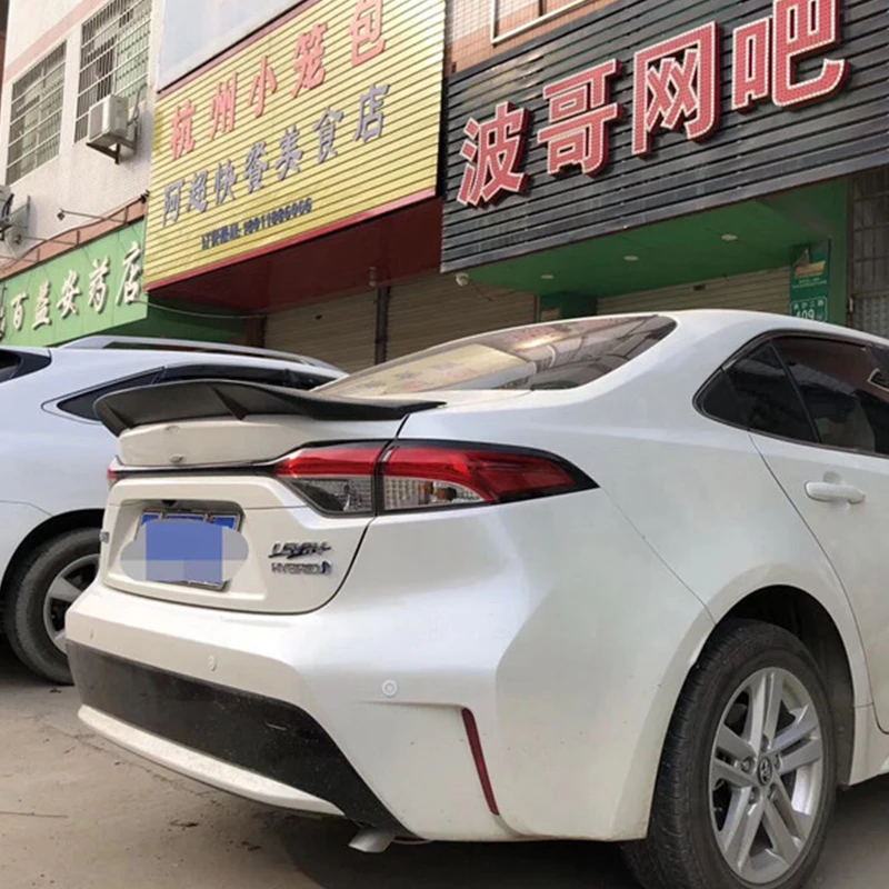 Спойлер corolla hybrid из настоящего углеродного волокна для багажника, заднего крыла,- аксессуары для Toyota corolla, задний плавник R style