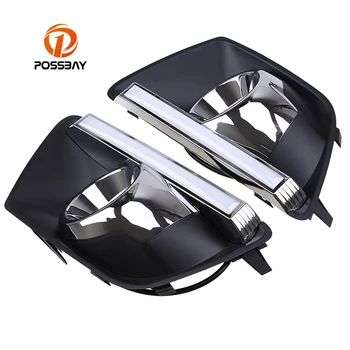 

POSSBAY 12V Daytime Running Lights for Ford EcoSport MK2 2013 to 2016 Pre-facelift White Yellow Turn Signal Lights