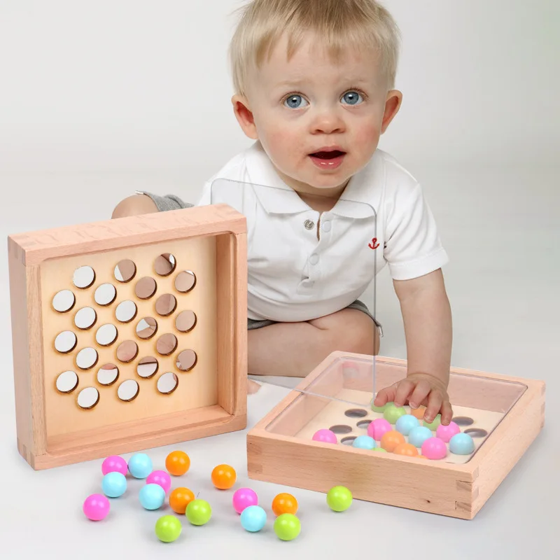 

Finger game color recognition children wooden family interactive table games Focus training Montessori early education kids toys
