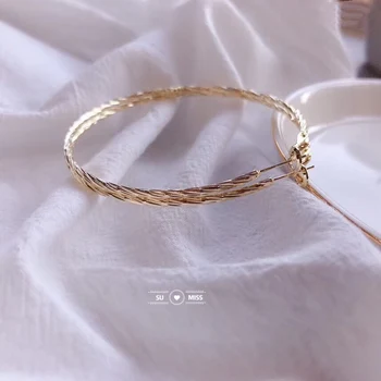 

Free Shipping Gold Silver Color Round Hoop Earrings For Women Big Circle Loop Earring Twisted Geometric Earings Metal Jewellery