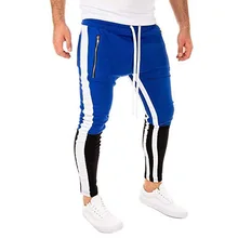 Для Мужчин's Повседневное брюки все сезоны Лидер продаж Для мужчин Разноцветные в стиле «хип-хоп» Фитнес Jogger большой Размеры спортивные брюки 0220