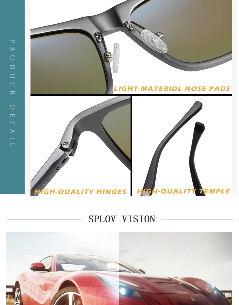 CRIXALIS, поляризационные мужские солнцезащитные очки, фирменный дизайн, Ретро стиль, квадратные солнцезащитные очки, аксессуары, унисекс, очки для вождения, oculos de sol