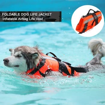 

Oxford Cloth With Handle Summer Swimwear Safety Accessories Outdoor Dog Life Jacket Reflective Vest Flotation Pet Supplies