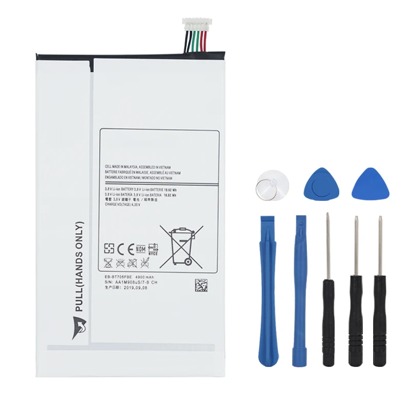 OHD Original High Capacity Battery EB-BT705FBE EB-BT705FBC For Samsung Galaxy Tablet Tab S 8.4 SM-T700 T700 T705 4900mAh + Tool |