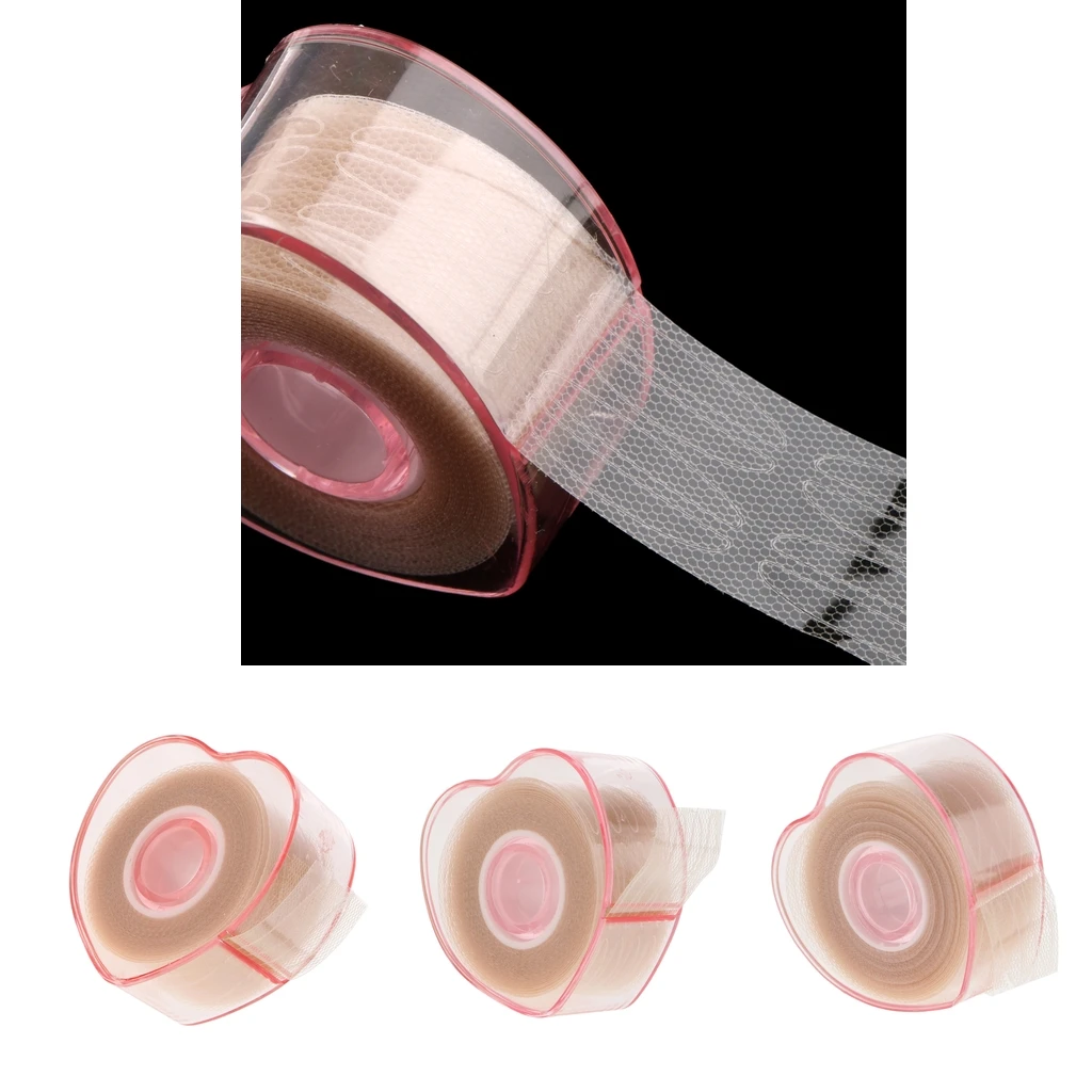 4 Rolls Lace Eyelid Paste Seamless Waterproof Long Last Double Eyelid Strips Tapes Droopy Eyes Sticker