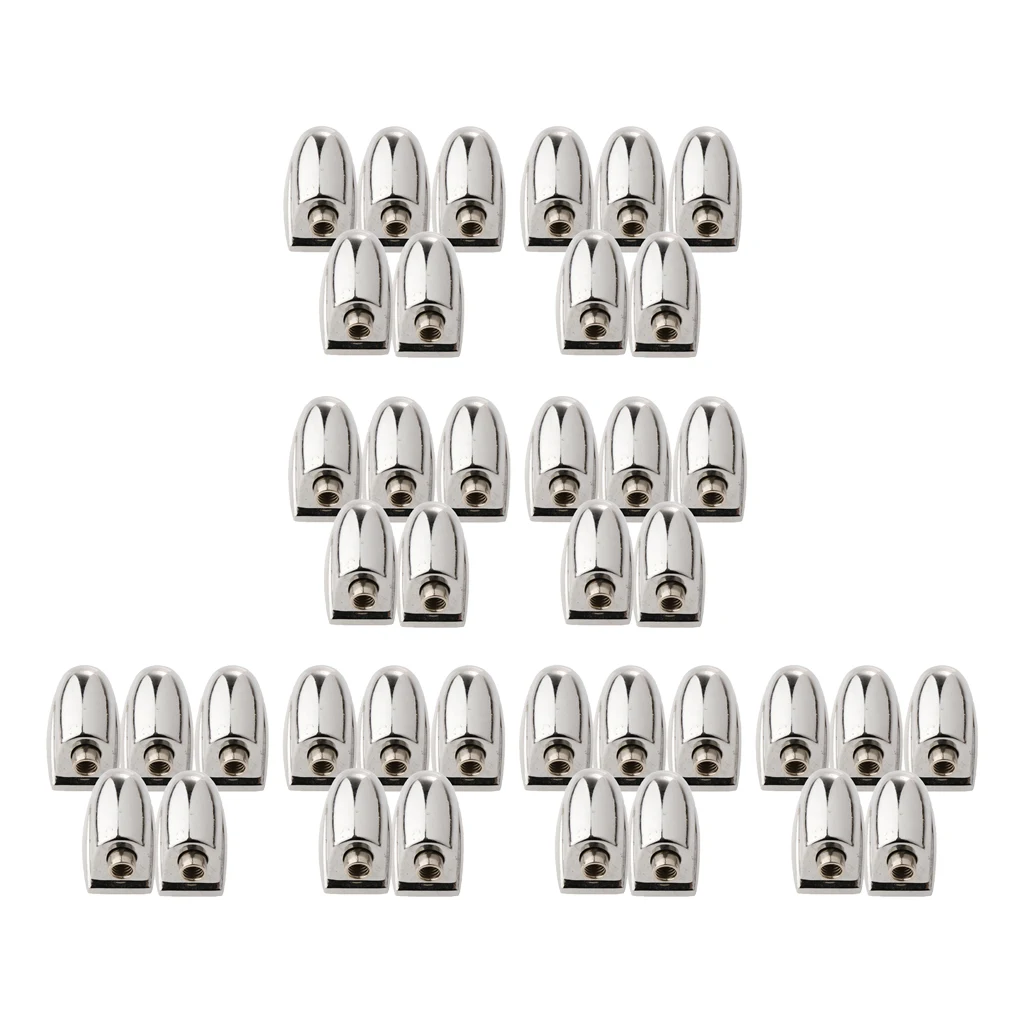 40Pcs Drum Set Lugs Ear Claw Hooks Connectors Musical Instrument DIY Part Silver