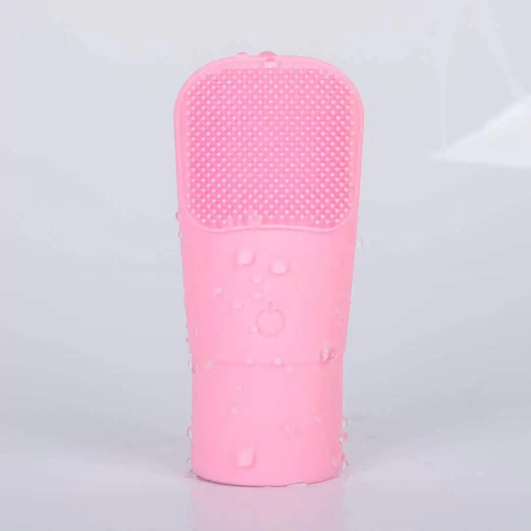 pink 2 Водонепроницаемые электрические щетки для чистки лица, силиконовые очищающие инструменты, Вибрационный глубокий очиститель, Массажная машина для мытья лица - Цвет: pink 2