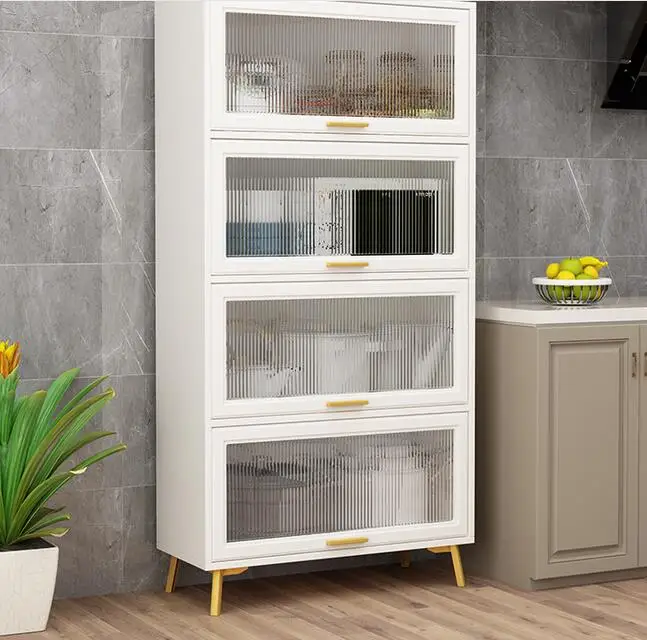 Side cabinet modern simple kitchen storage cabinet living room storage wall cupboard tea