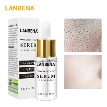 

LANBENA Shrink Pores Serum Blackhead Remove Acne Spot Oil Control Moisturizing Nourishing Anti Aging Repair Skin Firming Essence