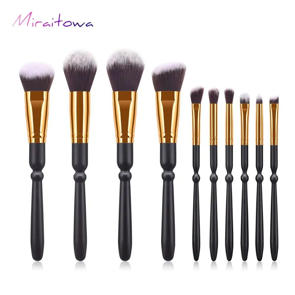 T-10-175 Makeup Brushes Sets Foundation Powder Cosmetic Blush Eyeshadow Beauty Glitter Make Up Brus Cosmetic Beauty Tool Kit For Face - Handle Color: T-10-175