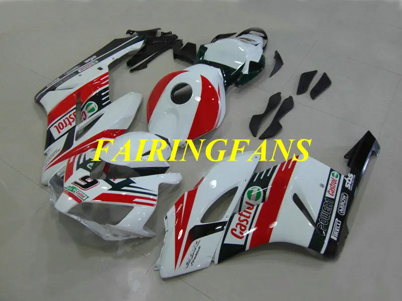 Injection Fairing kit for HONDA CBR1000RR 04 05 CBR 1000 RR CBR 100RR 2004 2005 CBR1000 Red white Fairings Set+gifts HA14