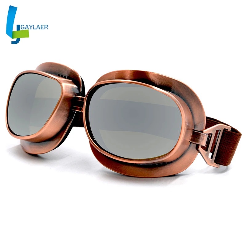 Motorcycle Goggles with Smoke Lens Snowboard Helmet Racing Scooter Glasses Ski Pilot Cruiser Off Road Googles