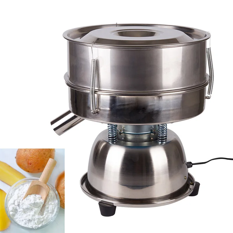 

220V/110 Chinese Medicine Powder Screening Sieving Machine Electric Vibrating Screen Flour Sieve Machine Food Sieve Machine