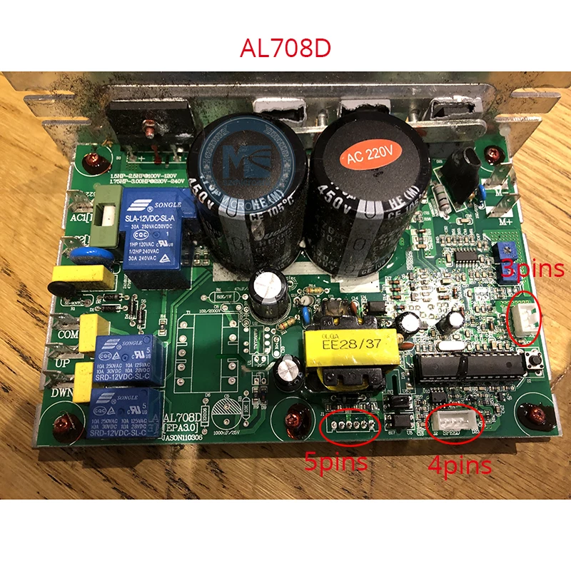 Treadmill motor controller AL708D circuit card lower control board for general treadmill | Электроника